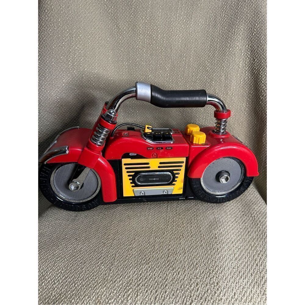 Junior Rider HARLEY DAVIDSON Portable Radio Cassette Player Partially Functional